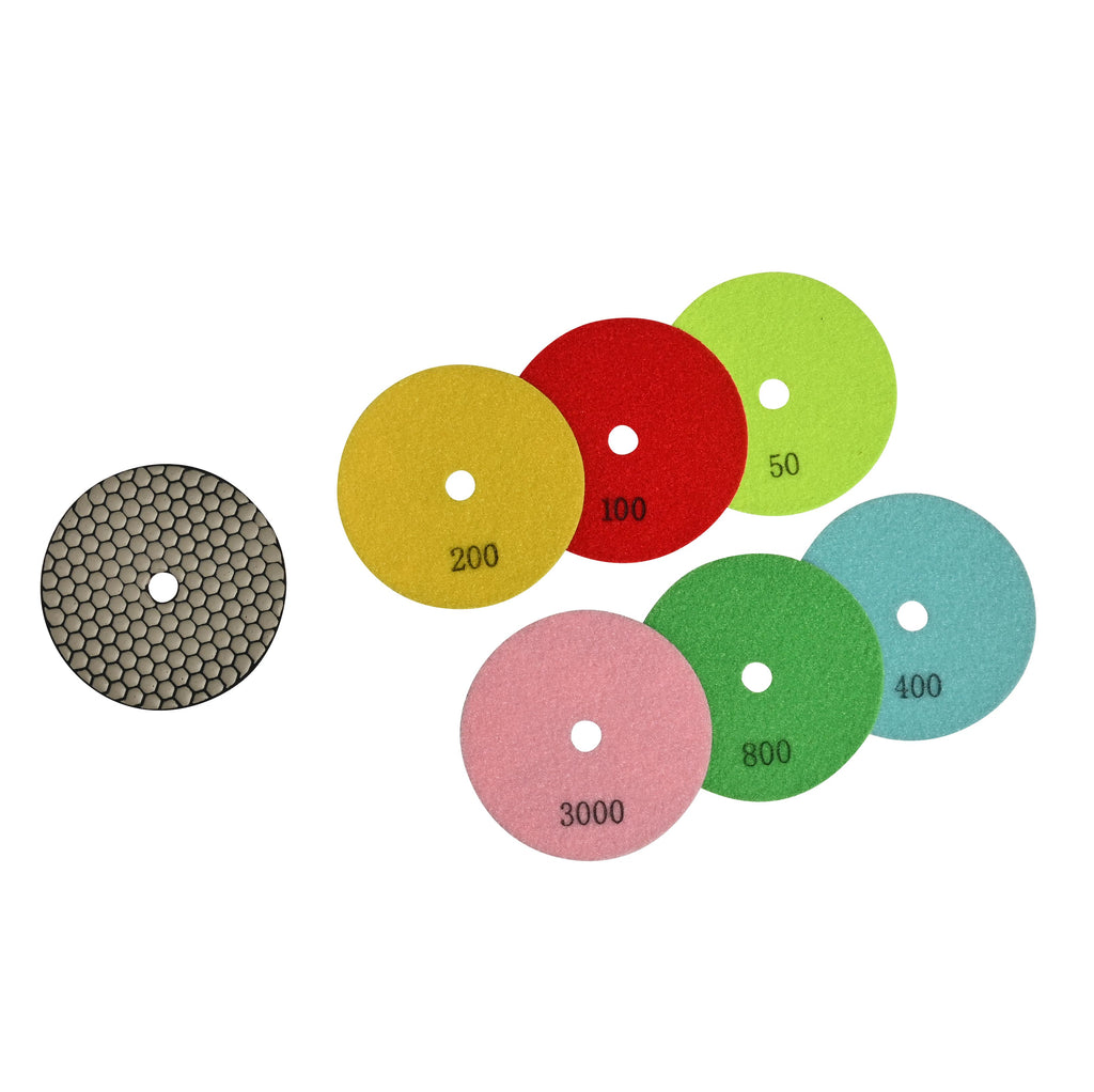 5" (125mm) Honeycomb Dry Polishing Pad - 100#