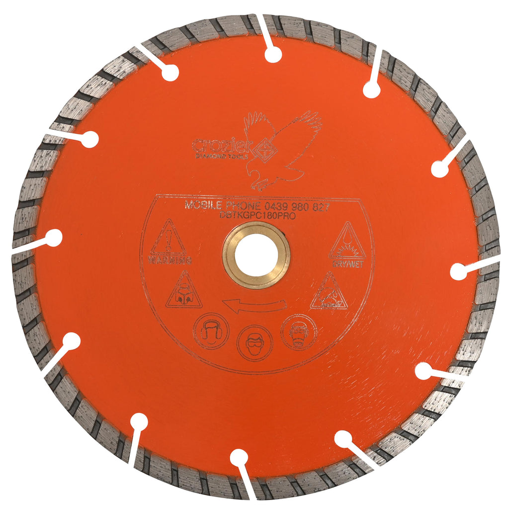 Professional Orange Keyhole Turbo Diamond Blade