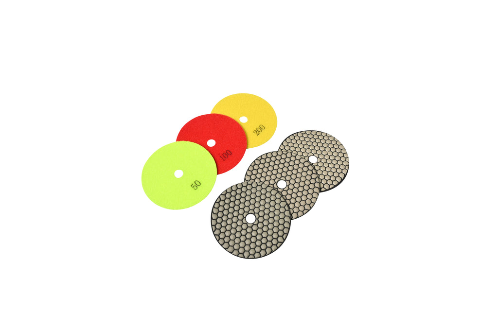 5" (125mm) Honeycomb Dry Polishing Pad - 100#