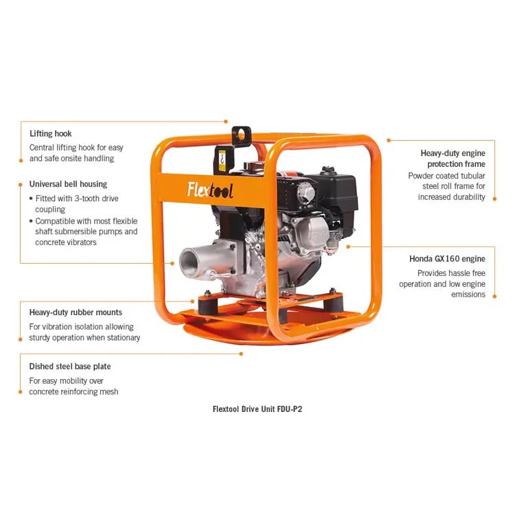 Flextool Drive Unit FDU-P2 Super - Honda 5.5 hp Petrol