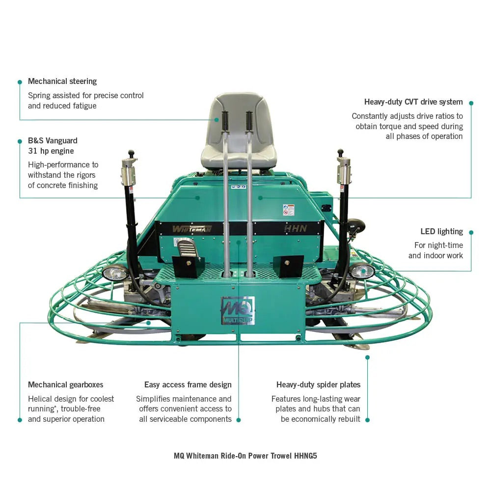 MQ Whiteman Ride-On Power Trowel HHNG5 46